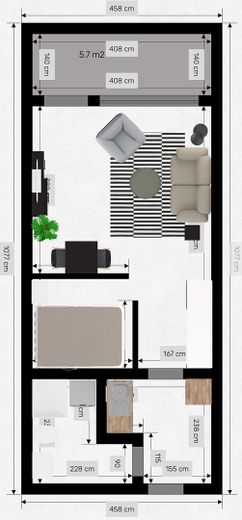 Kernsanierte | neu möbelierte | 1 Zimmerwohnung | 35qm | Langen Hessen | ab sofort zu beziehen – Foto 24