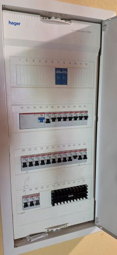 Idillio familiare spazioso a Ebern – completamente ristrutturato nel 2007 e confortevole – Stromverteiler