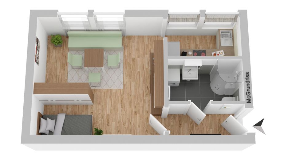 Grundriss Appartement