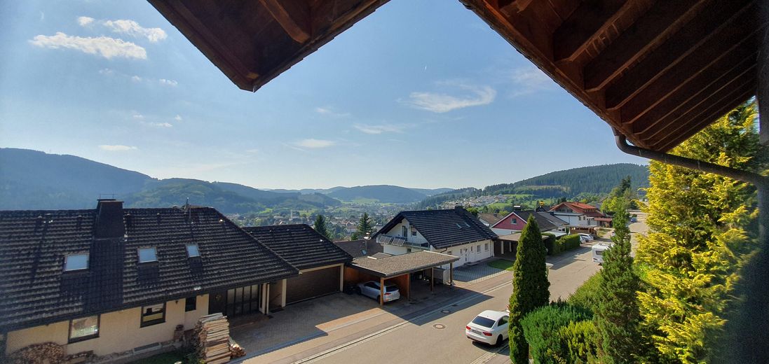 Straße mit Panoramablick