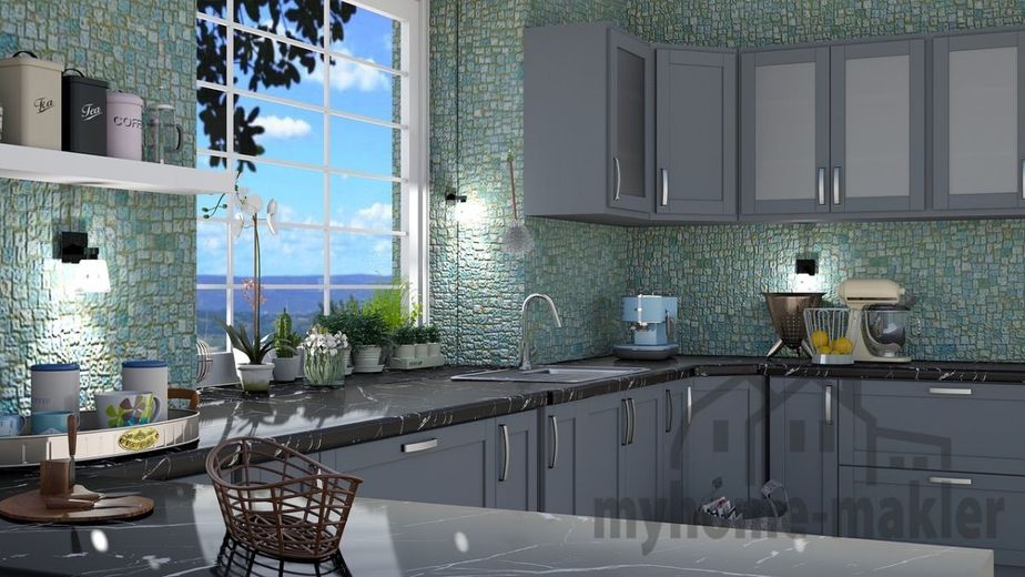 Röttenlbach: Neubau-Fertighaus mit Keller u. Grundstück - energiefreundlich &amp; familiengerecht – kitchen-3575052_1280
