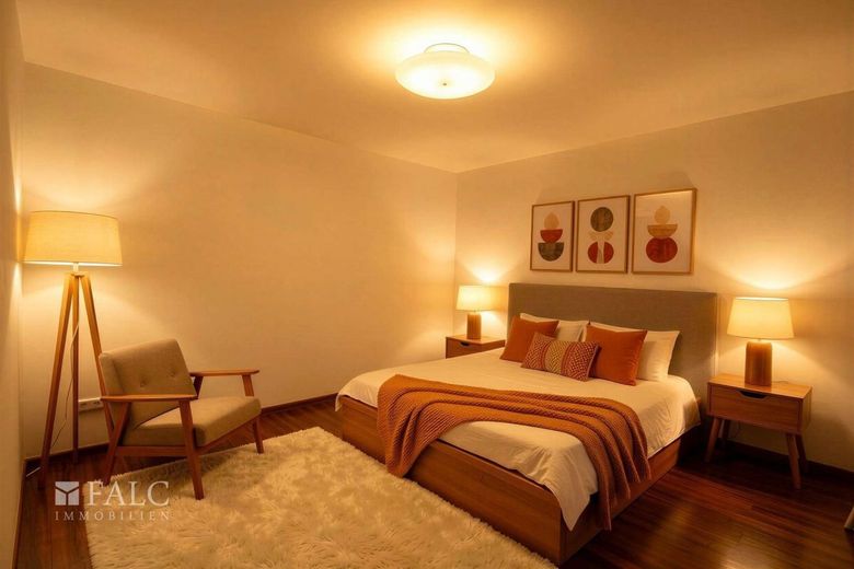 Einzigartige Immobilie - Naturnah Wohnen und Arbeiten am Neckar – Schlafzimmer - (KI)