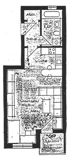 Bezugsfrei ab 01.10.: Helles 1-Zimmer-Apartment mit Balkon am Weinbergpark – provisionsfrei – Foto 7