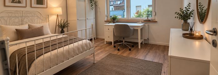 Frisch sanierte, vollmöblierte 3er-WG - Erstbezug – Großes Zimmer 650 Euro all in