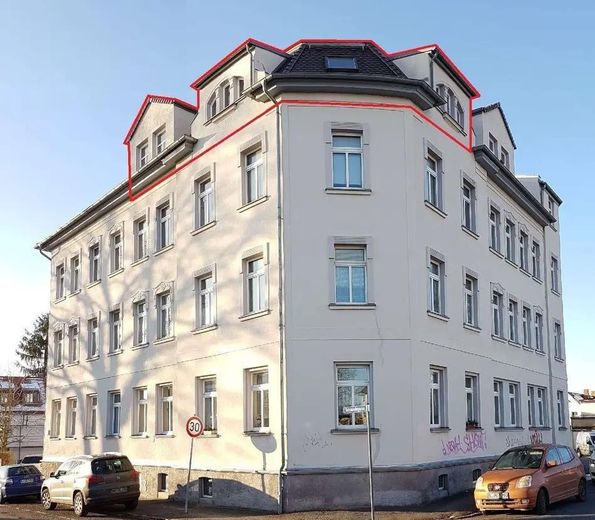 Helle 2-Zimmer Dachgeschosswohnung in Leipzig-Wiederitzsch – Außenansicht