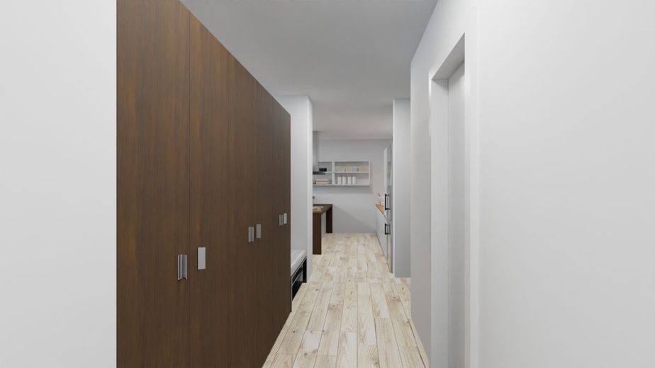 Penthouse Wohnung mit wunderschönem Blick über Albstadt – Durchgang zur Küche