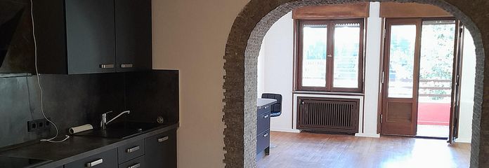 2-Zimmer-Wohnung in Düren – Zweitbezug nach Sanierung, mit Balkon – Küche mit Durchgang