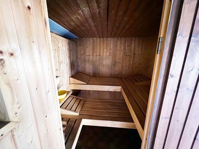 Eigene rustikale Sauna