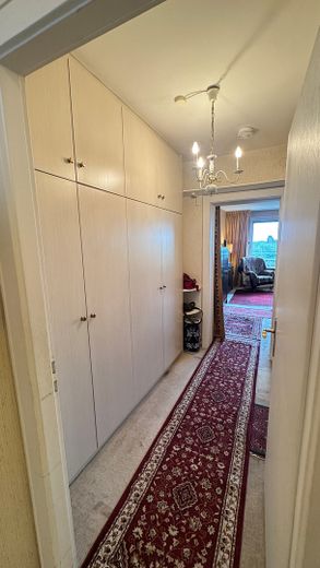 2-Zimmer Wohnung mit Balkon und Außenstellplatz – Flur mit Einbauschrank