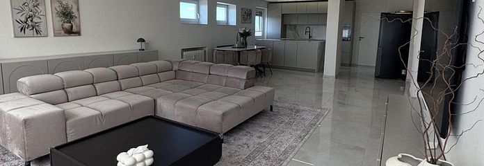 Appartement moderne de 4 pièces | 121,5 m² | garage inclus | 2 balcons | cuisine avec îlot | cave | emplacement privilégié