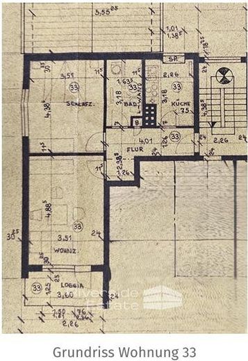 Erstbezug nach Sanierung - 2-Zimmer + neue Küche + Balkon + Garage – Grundriss