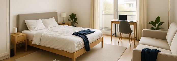 Wohn- und Schlafzimmer