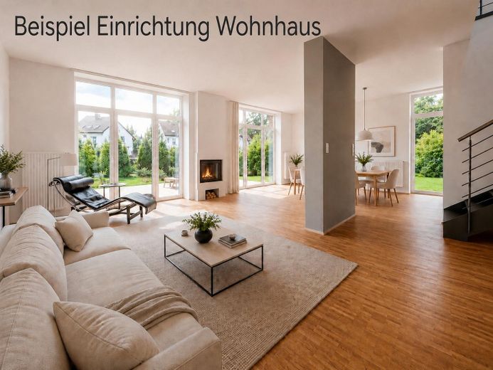 Modernes Wohnhaus mit separater Gewerbeeinheit in ruhiger Citylage – Beispiel Einrichtung