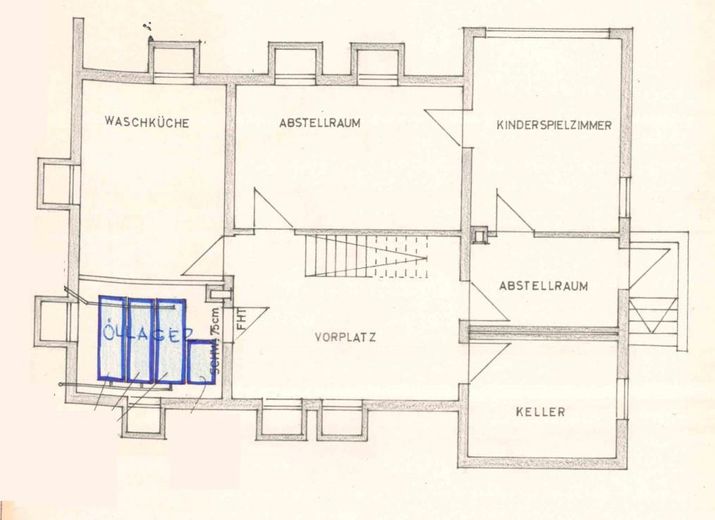 Architektenhaus in ausergewöhnlicher Alleinlage – Grundriss UG