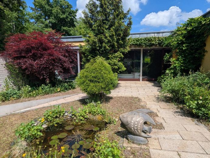 منزل أتريوم جذاب في هيغناخ: هادئ، قريب من الطبيعة وملائم للعائلات – Gartenansicht