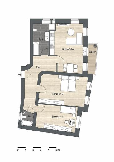 Grundriss WE 11