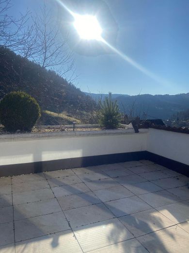 Terrasse, Blick auf Tal