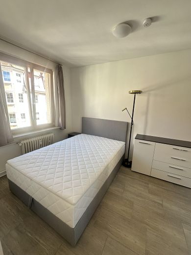 Möblierte 2-Zimmer-Wohnung in Villinger Altstadt – Schlafbereich