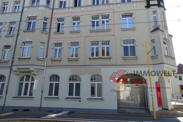 Apartamento de 2 habitaciones alquilado en un edificio residencial plurifamiliar bien cuidado en Gera