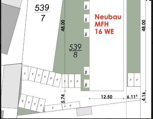 Bouwgrondstuk met geplande 16 wooneenheden! Uniek!