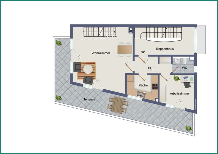 DREIFAMILIENHAUS IM STADTZENTRUM VON REMSCHEID - 2 WOHNEINHEITEN VERMIETET - MÖGLICHKEIT ZUM EIGENNUTZ – 2. Obergeschoss