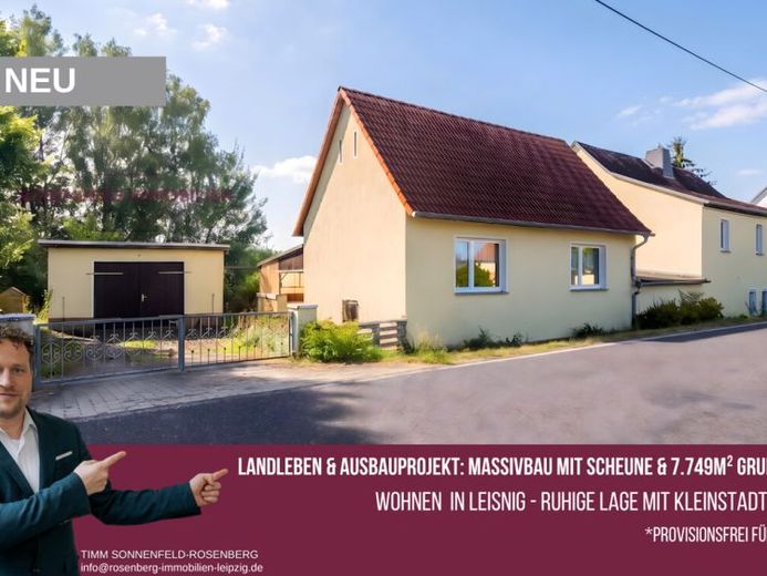 Senza provvigione per l’acquirente:
 Casa di 5 locali su un terreno di 7.749 m² 
nei pressi della Freiberger Mulde! – Foto 1