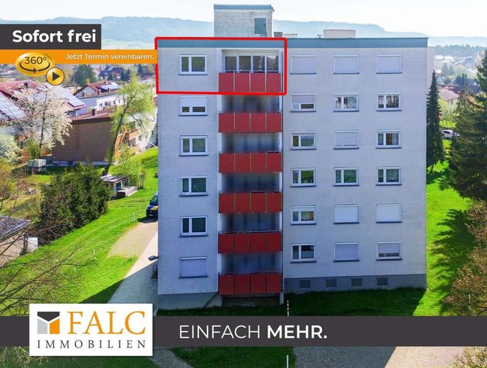 Sofort bezugsfreie 2-Zimmer-Wohnung mit Balkon und Aufzug in Aldingen – Außenansicht