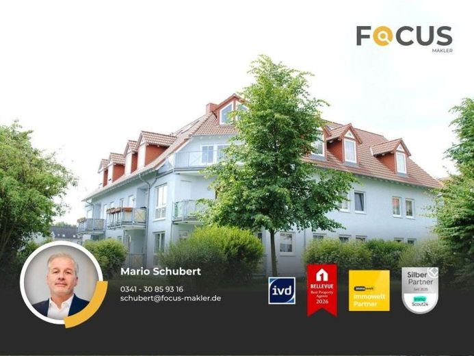 Markkleeberg - Apartamento de 2 habitaciones en una zona tranquila y verde con un amplio balcón – Foto 1