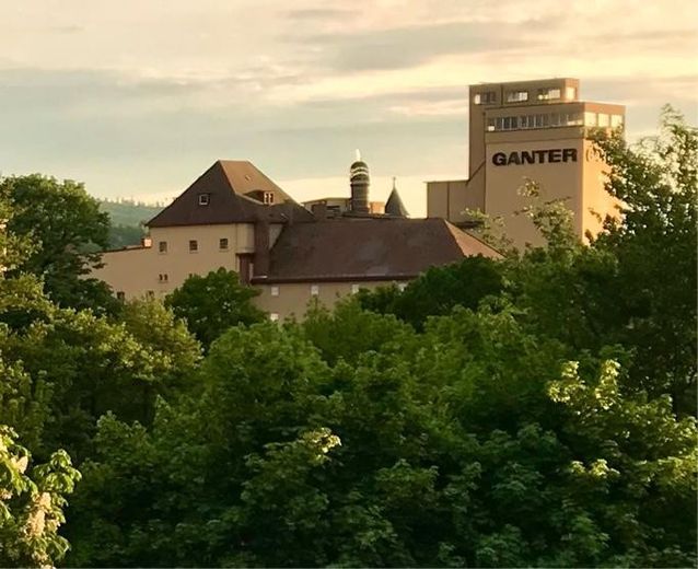 Blick Westen Ganterbrauerei