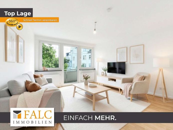 Helle, bezugsfreie 2-Zimmer-Wohnung mit Balkon & Loggia in Düsseldorf-Pempelfort – Foto 1