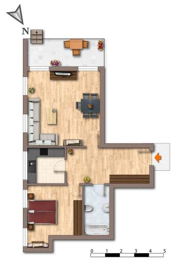 Grundriss (möbliert)