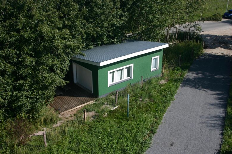 Zingst – Vom Lagerhaus  zum Bungalow in 1A Lage am Seedeich – Aktueller Bestand mit Terrasse