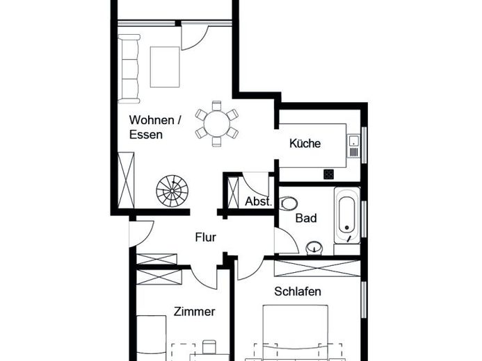 Wohnen mit Weitblick – besondere DG-Maisonette Wohnung in Böblingen – Foto 1