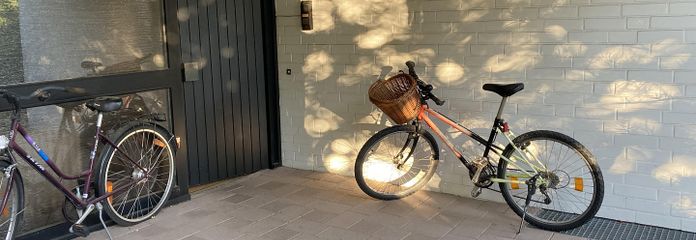 überdachter Eingang