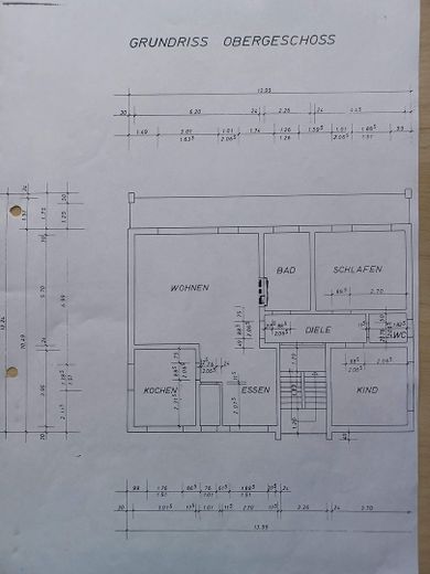 Przestronne, świeżo wyremontowane mieszkanie 3,5-pokojowe o powierzchni 115 m², z dużym balkonem, garażem i miejscem parkingowym – Grundriss
