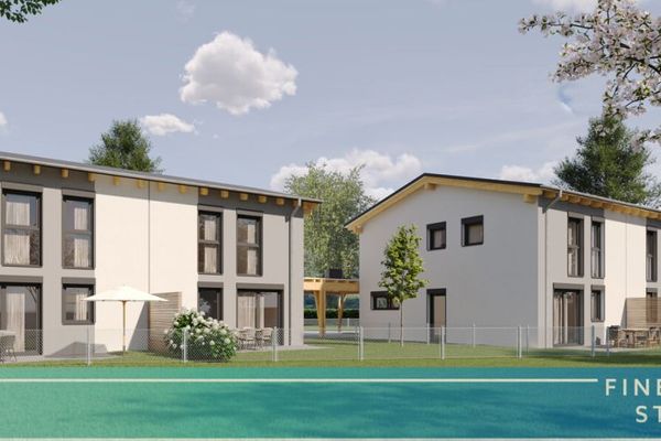 Nowy projekt budowlany: bliźniak w zabudowie dwulokalowej z piwnicą, z bardzo dobrym połączeniem z Monachium, cena stała od 675.000€