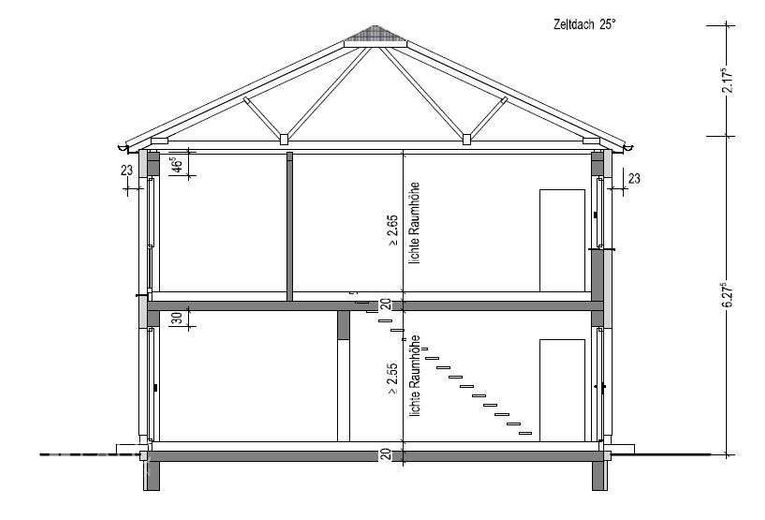 Ideal für junge Familien - Stadtvilla bauen / Inclusive Grundstück – Schnitt
