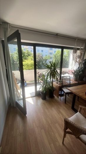 Ausblick zum Balkon