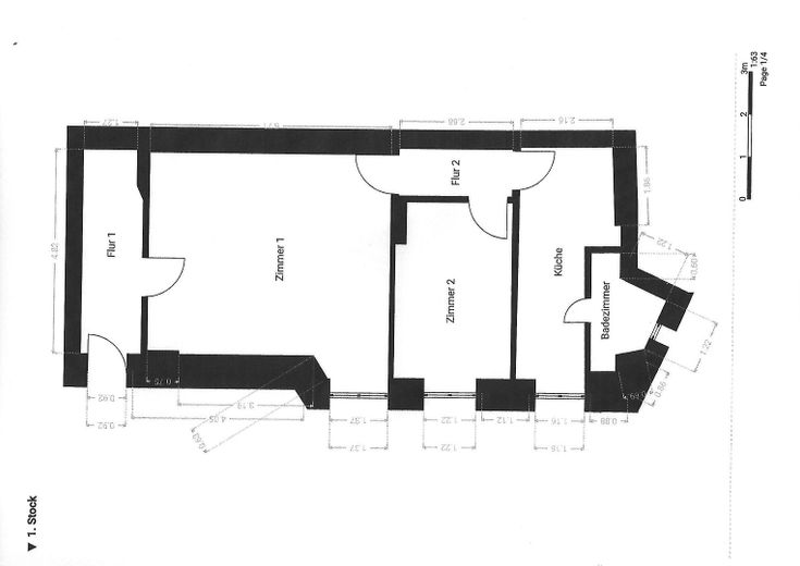 Großzügiger Schnitt