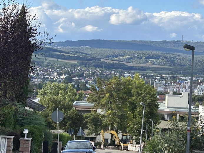Blick vom Grundstück