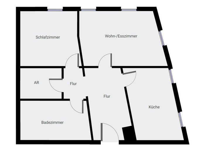 Mieszkanie 2-pokojowe w Traben-Trarbach – Grundriss HR2OG