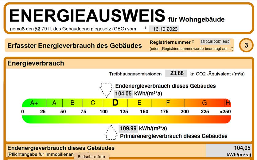 PROVISIONSFREIES JUWEL - Sanierte Altbauvilla mit großem Garten – Auszug Energieausweis