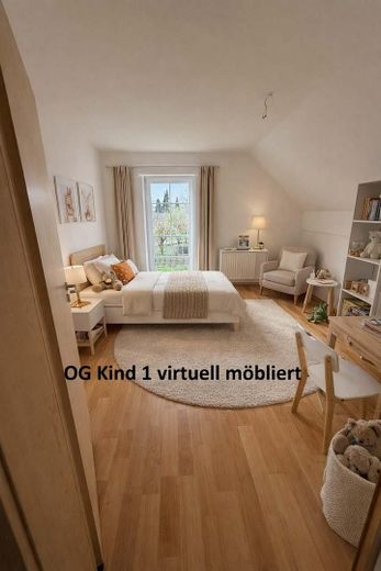 1-gezinshuis in 93333 Neustadt/Do (bj 2003), 120m² woonoppervlakte, 532m² grond en dubbele garage – OG Kind rechts virtuell möblie
