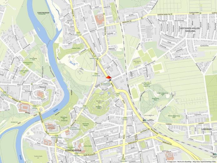 Pärchen aufgepasst!
Geräumige 2-Raumwohnung in der Reilstraße – Geolyzer Kartenausschnitt