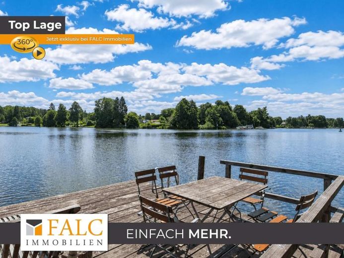**Exklusives Wassergrundstück mit zwei Stegen**- FALC IMMOBILIEN – Foto 1