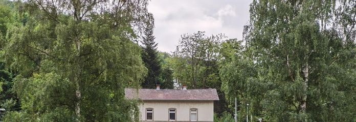 Blick auf Bahnhof