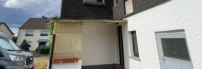 Garten Austritt mit Loggia