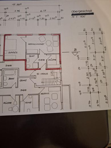 Grundriss der Wohnung
