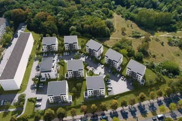 Działka pod budowę budynków wielorodzinnych --- osiedle mieszkaniowe