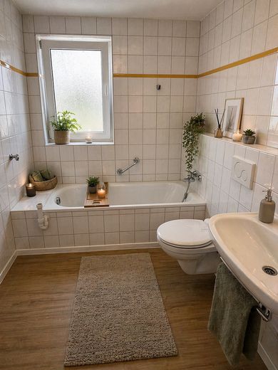 Schöne 4,5 Zimmer Wohnung mit Balkon in Krauchenwies/Ablach zu vermieten! (6) (ID-130) – Bad